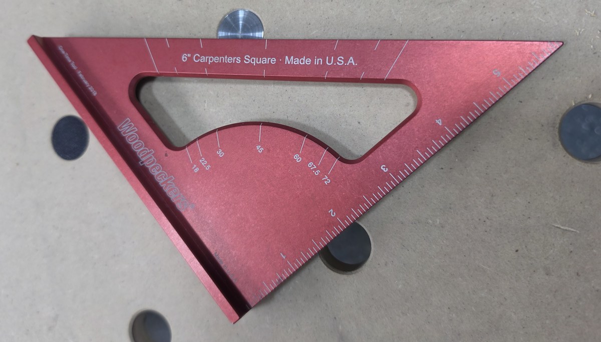 Woodpeckers 6-inch Carpenter's Square, one piece